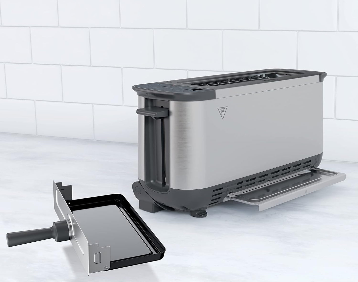 Tostadora y Horno Compacto 2 en 1 con Función Flip