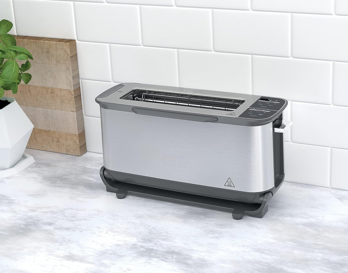 Tostadora y Horno Compacto 2 en 1 con Función Flip