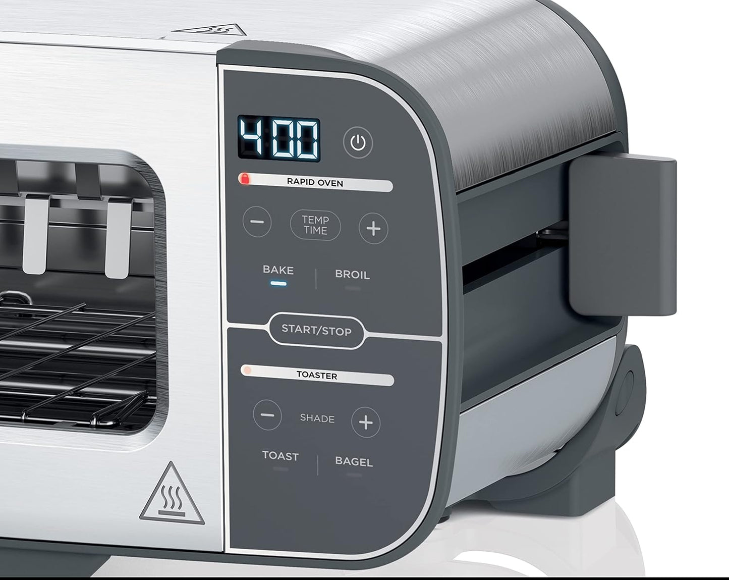 Tostadora y Horno Compacto 2 en 1 con Función Flip