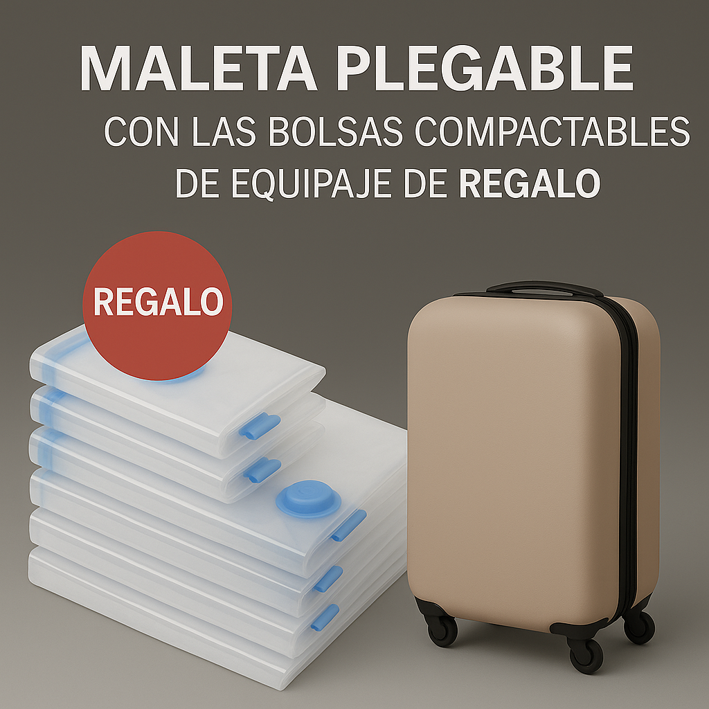 Flexicase maleta totalmente plegable + Bolsas compactables de Regalo!