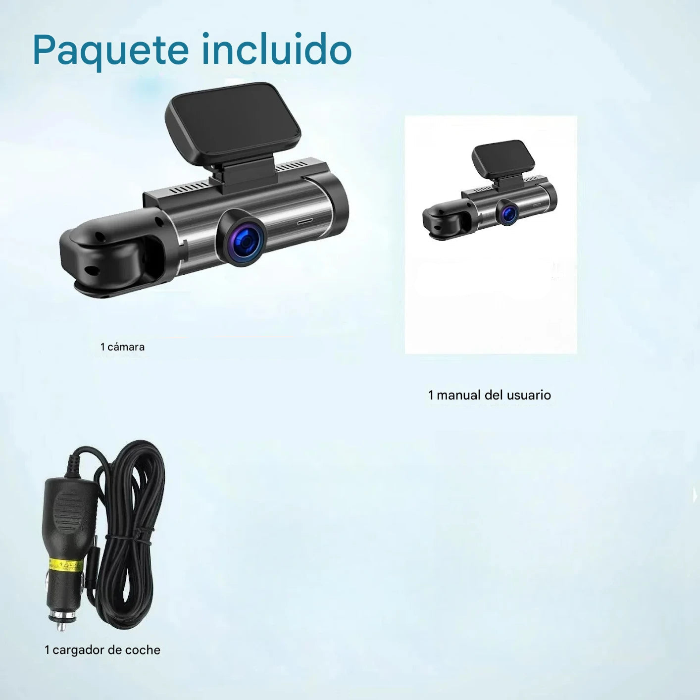 Cámara de Seguridad Vehicular 1080P con Doble Lente y Visión Nocturna IR – Seguridad Total en Cada Trayecto