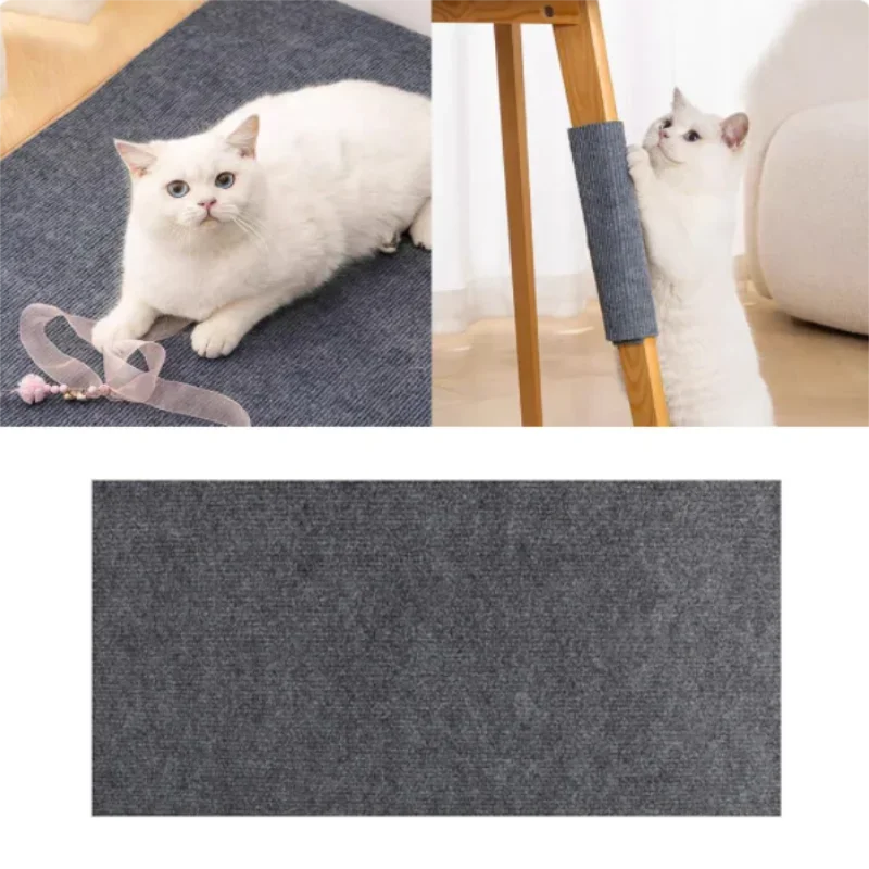 1PC 30x100cm Self adhesive carpet cat scratch board wall anti cat scratch sofa DIY cat scratch column sofa protector