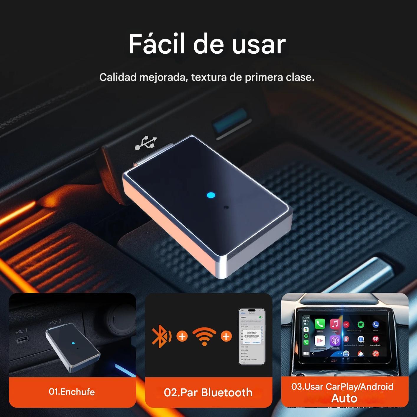 Mini Dongle - Conexión Inalámbrica Compacta para tu Vehículo