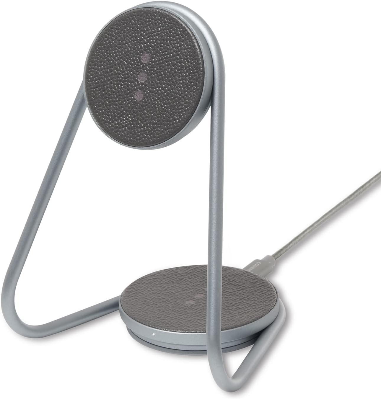 CARGA ELEGANTE – Soporte de Carga Inalámbrica 2 en 1 con Lino Belga y Tecnología MagSafe