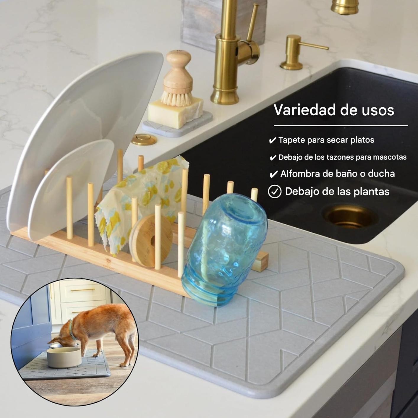 Alfombrilla de Baño Ecológica de Diatomeas