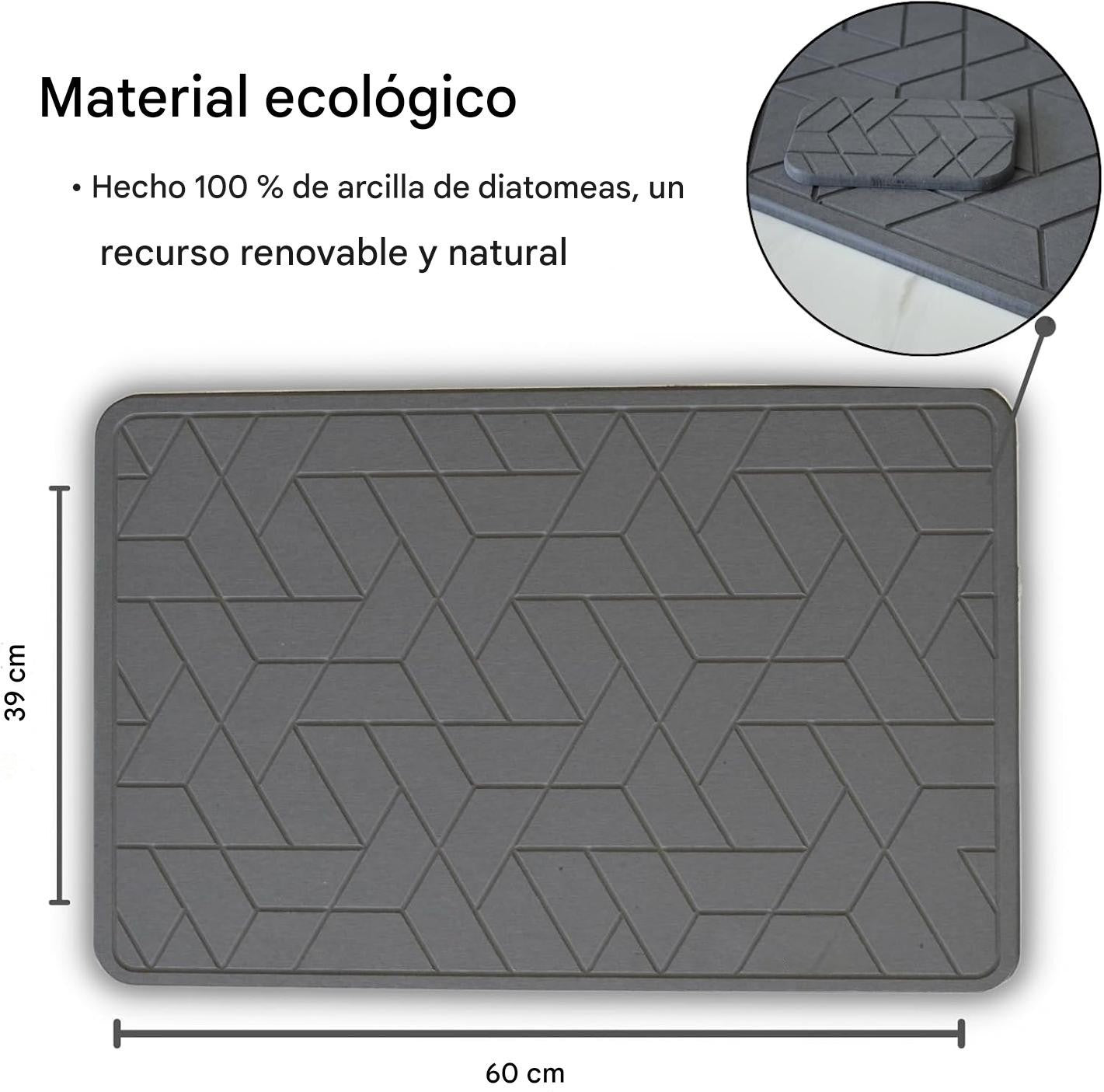 Alfombrilla de Baño Ecológica de Diatomeas