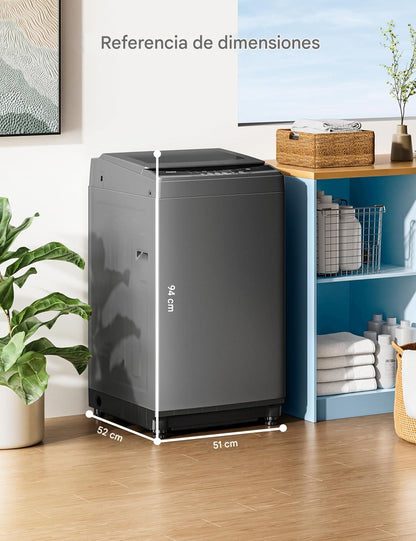Lavadora Portátil Compacta de 0.9 Pies Cúbicos con 5 Ciclos de Lavado