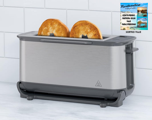 Tostadora y Horno Compacto 2 en 1 con Función Flip