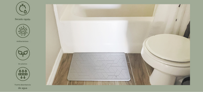 Alfombrilla de Baño Ecológica de Diatomeas