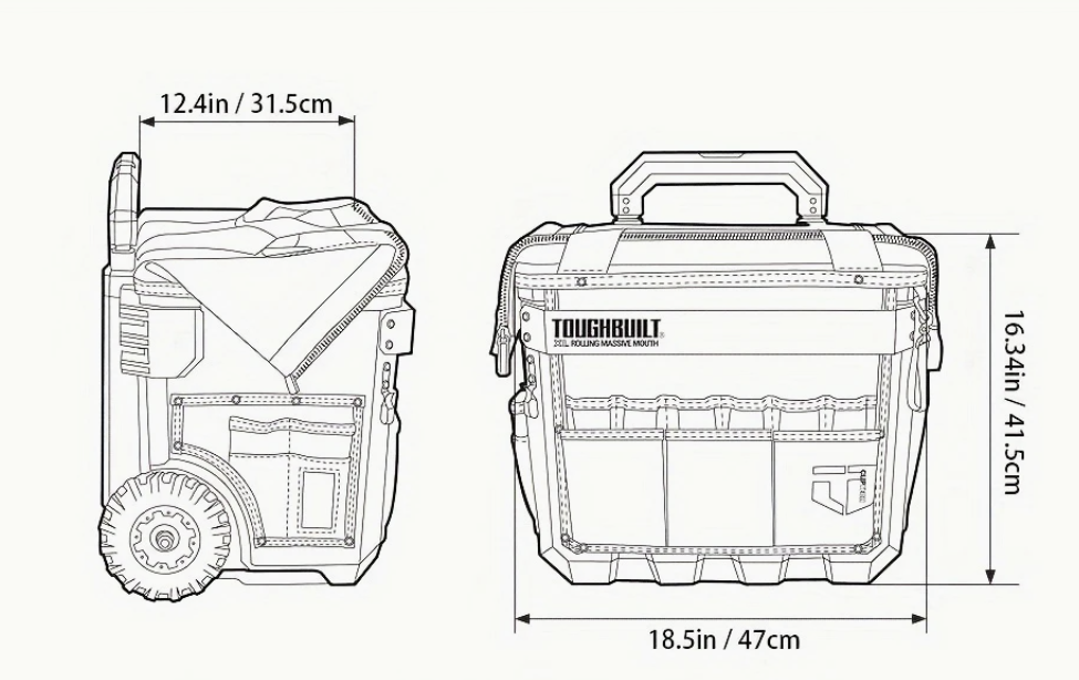 Bolsa Rodante de Herramientas – Organización Robusta y Movilidad Sin Esfuerzo