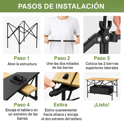 Pack Aventurero: Mesa plegable + Sillon XL