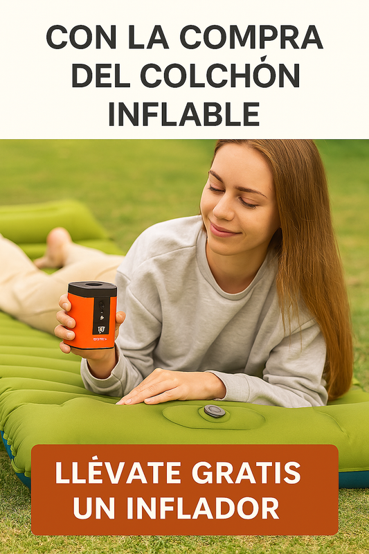 Colchon Inflable + Mini Inflador de regalo