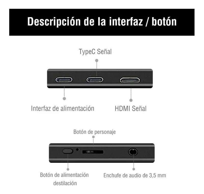 FlexiView Pro – Monitor Portátil Táctil de 15,6" para Portátil, Mac, PS5 y Raspberry Pi