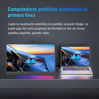 FlexiView Pro – Monitor Portátil Táctil de 15,6" para Portátil, Mac, PS5 y Raspberry Pi