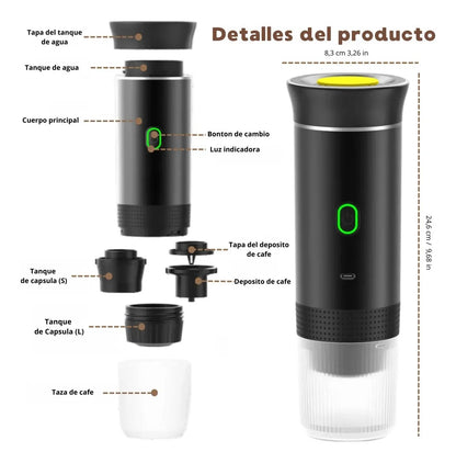 KaffaGo – Cafetera Espresso Portátil 3 en 1