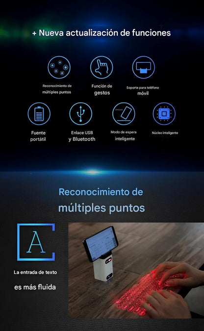 Teclado Láser Pro Light – Tecnología Portátil al Máximo Nivel