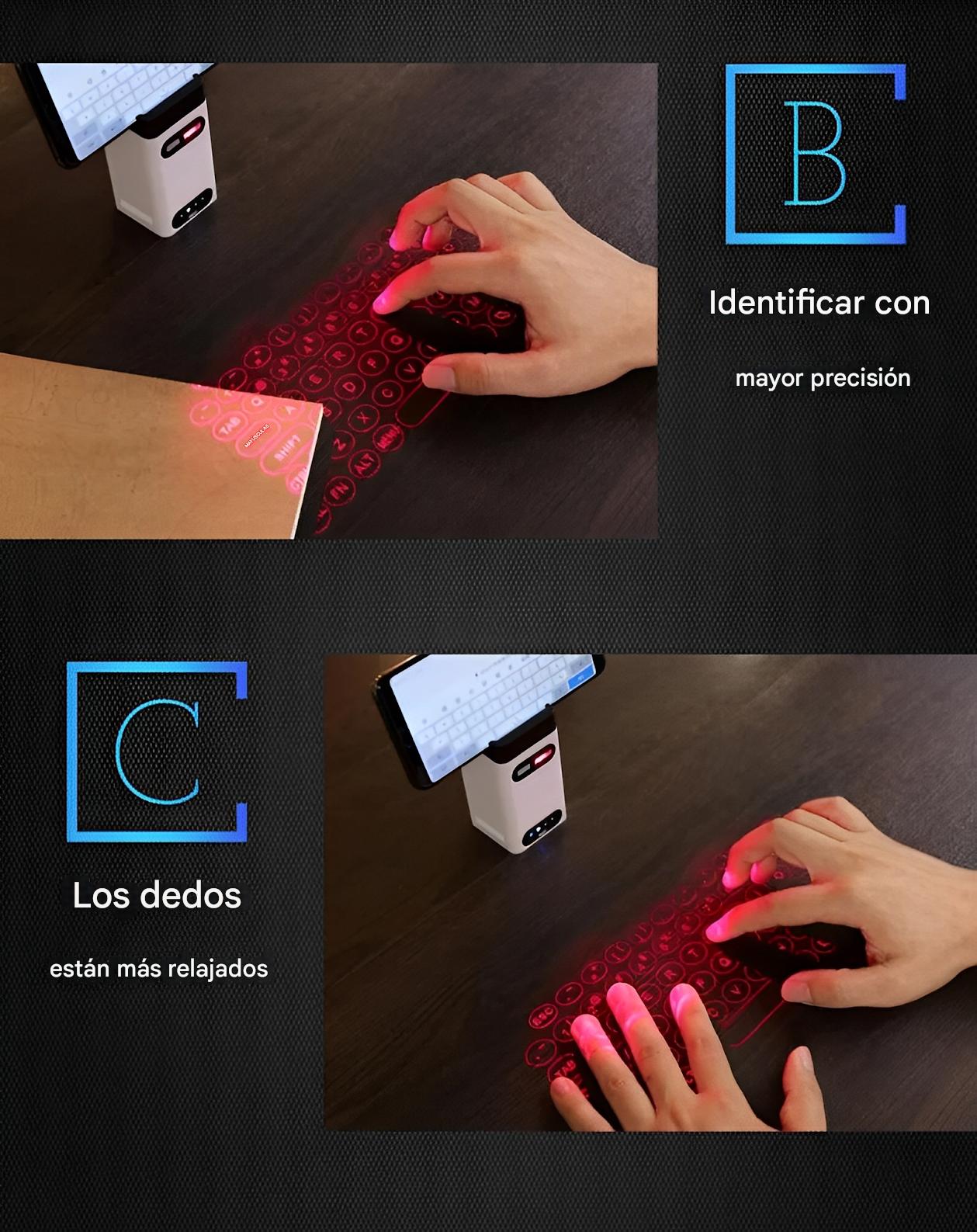 Teclado Láser Pro Light – Tecnología Portátil al Máximo Nivel