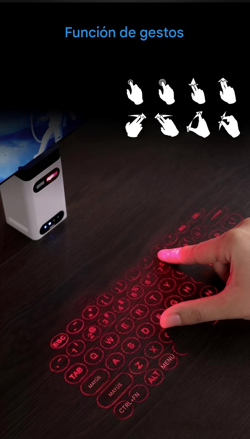 Teclado Láser Pro Light – Tecnología Portátil al Máximo Nivel
