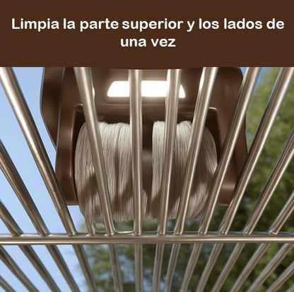 Cepillo giratorio BBQ sin cerdas metálicas
