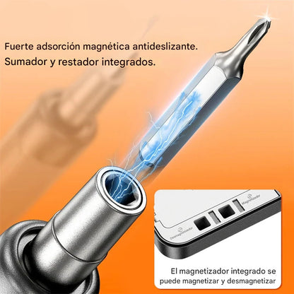 Destornillador Eléctrico 46 en 1 – Potencia, Precisión y Portabilidad en tu Mano