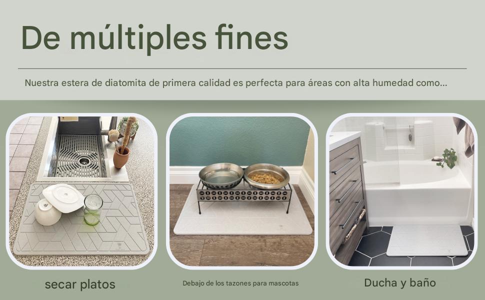 Alfombrilla de Baño Ecológica de Diatomeas