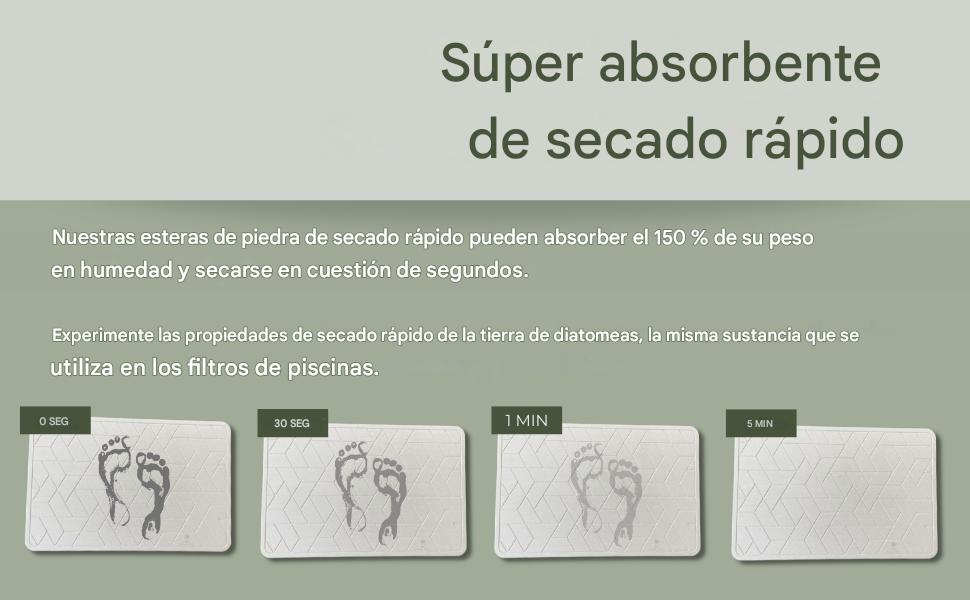 Alfombrilla de Baño Ecológica de Diatomeas