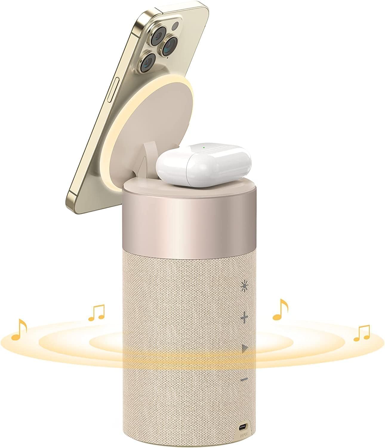 Cargador Inalámbrico + Altavoz portátil