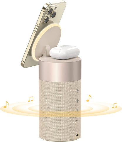 Cargador Inalámbrico + Altavoz portátil